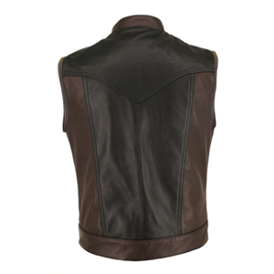 RECORDS Breathable Winter Warm <b>Men</b> Leather <b>Vest</b> Casual Wear Reasonable Price <b>Men</b> Leather <b>Vest</b> in Low Moq Design of 2025 - Product Image 5