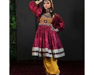 Vestido Afgano Kuchi con Mangas Cortas, Decoración de Encaje, Silueta en Línea A hasta la Rodilla, Venta al por Mayor OEM, Vestidos de Baile y Boda para Niñas - Product Image 5