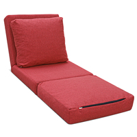 EVERGREENWEB Canapé-lit futon moderne sans accoudoirs ni dossier, pliable, extensible, 5 niveaux, avec housse, pouf confortable 2-en-1 convertible simple