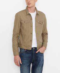 Veste bomber en denim pour homme, prix de gros, personnalisée, légère, couleur unie blanche, bouton unique, col rabattu, réversible - Product Image 6