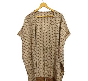 ชุดกิโมโนผ้าไหมสีน้ำตาลขายดีที่สุด สำหรับผู้หญิงไซส์พลัส ใส่เป็นชุดนอน ออกแบบและตัดเย็บตามสั่ง - Product Image 2