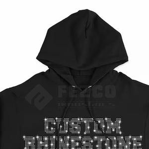 Trendy Polyester/Cotton Blended Fleece <b>Rhinestone</b> <b>Hoodies</b> for Men Regular Fit Winter Street Look - Product Image 4