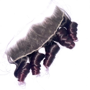 ผมแท้คุณภาพสูงแบบออมเบรสีเด้งดึ๋ง พร้อมผมปิดหน้าผากและผมเป็นมัดสำหรับทำวิก - Product Image 2