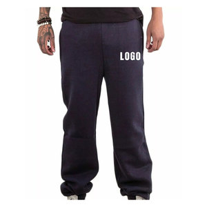 Pantalones de entrenamiento ajustados para hombre, ropa de gimnasio de poliéster y algodón de alta calidad, informal, logotipo personalizado, bolsillos con cremallera impresos - Product Image 1