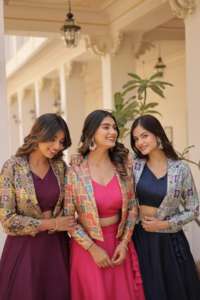 Hermosa Kurta/Kurti Tradicional India para Mujer, con Estampado en Relieve, Colorido, de Tela Chinnon Gruesa, para Bodas y Fiestas - Product Image 2