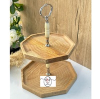 Aanpasbare rechthoekige decoratieve taartplateau, milieuvriendelijke houten schaal voor thuis, restaurant, hotel, bruiloft, klassieke nieuwste kleur