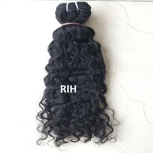 Tissage en lot brésilien naturel ondulé ondulé avec Closure Frontal, Extension de cheveux bouclés indiens - Product Image 6