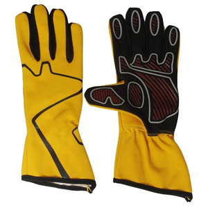Custom Yellow Neoprene Racing Gloves <b>Full</b> Finger Non <b>Slip</b> Breathable Outdoor Riding Gloves Unisex Motorcycle Sports OEM - Product Image 4