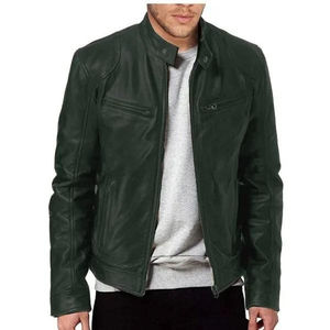 Chaqueta Bomber de Cuero y Lona de Alta Calidad con Logotipo Personalizado Impreso, Precio al por Mayor, Cierre Frontal Impermeable para Hombre, 2026 - Product Image 5