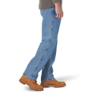 Jeans en denim pour hommes de haute qualité personnalisés du fabricant pantalon à jambes larges taille moyenne vente à chaud marque privée grande taille vente en gros - Product Image 2