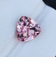 Zafiro AAA Padparadscha: Piedra preciosa facetada de corte trillón, 11X11X6mm 5,76 Cts Lab Sapphire Corindón Piedra preciosa