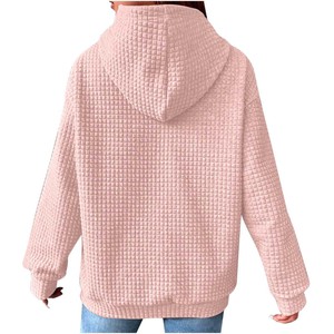 Pull et sweat à capuche personnalisé pour femmes à épaules tombantes 500 gsm 100% coton surdimensionné de haute qualité sweat à capuche pour femmes - Product Image 2