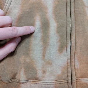 Service OEM, logo personnalisé, sweat à capuche vintage délavé à l'acide, fermeture éclair, poids lourd, 100% coton, sweat à capuche surdimensionné tie-dye pour hommes - Product Image 5