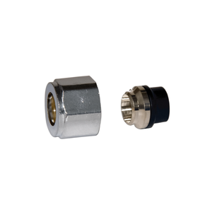 Adaptateur universel en laiton HM 1/2 pouce pour tuyaux multicouches et en cuivre, finition nickel/chrome CW617N, tuyaux de plomberie - Product Image 2