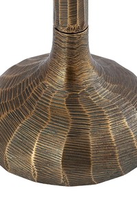 Portavelas cónico de acero inoxidable hecho a mano personalizado de Navidad de boda con textura antigua dorada para vela de Pilar decoración del hogar - Product Image 2