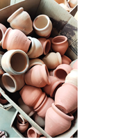 Tasses et soucoupes à thé en bambou écologiques faites à la main Conifer 250 ml Design minimaliste En stock pour la rentrée scolaire