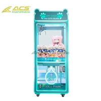 Machine à griffes à monnayeur ACS, grand modèle, avec structure métallique, pour centre de jeux et centre commercial, avec distributeur de prix et jeu de pêche de poupées, garantie 1 an