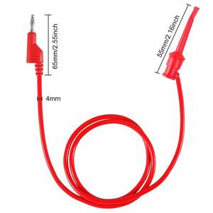 Pinces crocodiles électriques, fils de test à double extrémité, câble en cuivre isolé en PVC, 1500V, 15a, 5 pièces - Product Image 5