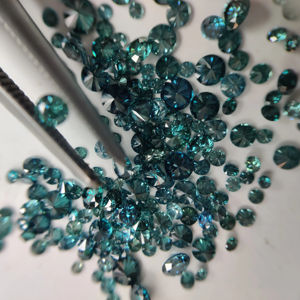 Diamantes sueltos favoritos de los compradores, pequeños, redondos, 0,7-2,0mm, con tratamiento natural de gran claridad, con variedad de colores - Product Image 3