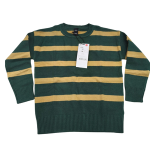 Suéter de Punto a Rayas para Niños |   Jersey de Manga Larga con Cuello Redondo |   Suéter Suave, Transpirable y Ecológico, Talla Grande - Product Image 3