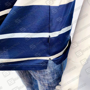 T-shirt formel pour homme personnalisable, 100% coton, uni, été, séchage rapide, vêtements de mode professionnelle, anti-froissement, manches courtes - Product Image 6