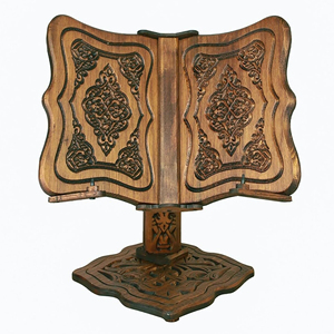 Soporte de libro de madera hecho a mano regalo de Ramadán hecho de madera natural 100% Acacia o mango para sostener libros antideslizante - Product Image 5