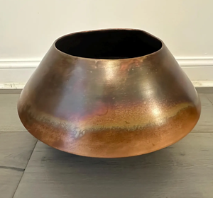 Pot de fleurs en cuivre antique de haute qualité avec un design martelé fait à la main pour la maison - Product Image 4