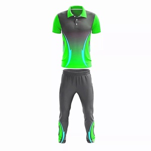 Vente en gros de kits d'uniformes de sport de cricket sublimés en spandex et polyester multicolore pour garçons fabriqués au Pakistan - Product Image 1