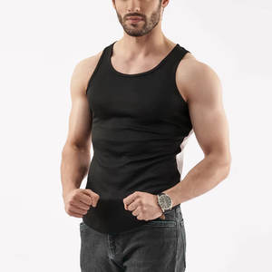 เสื้อผ้าผู้ชายที่กําหนดเองยิมผู้ชายเสื้อกล้ามด้วยอัตราการขายส่ง / สไตล์ถนนใหม่ขนาดบวกผู้ชายผ้าฝ้ายทําเสื้อกล้าม - Product Image 4