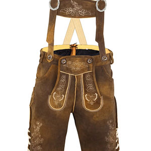 Trachten pantalon bavarois personnalisé Lederhosen cuir véritable court Lederhose pour homme 2025 - Product Image 1