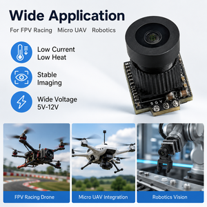 WRJ Saker 1 NANO <b>Micro</b> FPV Drone <b>Camera</b> 1500TVL 1 2 8 CMOS Low Light WDR Low Latency 118 Degree FOV 5V 12V - Product Image 4