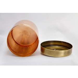 Pure Hammered Copper <b>Storage</b> Jar for Food Species Dry Fruits <b>Storage</b> <b>Container</b> Jar Home Hotel Restaurant <b>Kitchen</b> Decoration - Product Image 2