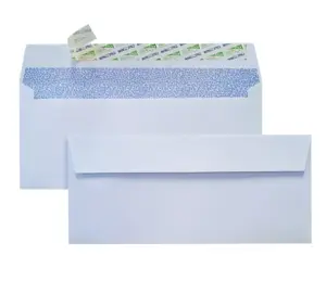 Enveloppes professionnelles #10, lot de 4, tissage blanc, livraison gratuite, sans fenêtre, 1/8x9, 1/2 pouces, 24 livres