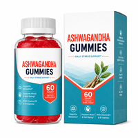 Gummies d'Ashwagandha Marque Blanche Végétariennes pour le Soulagement du Stress avec L-Théanine, Vitamine D3, B6 – Vente en Gros