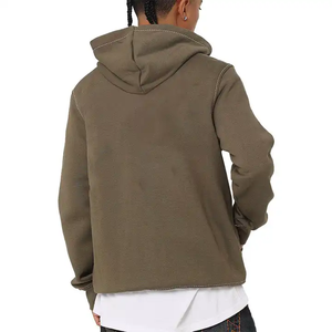 Venta al por mayor de sudaderas con capucha con estampado de logotipo personalizado French Terry ropa deportiva de peso pesado con cremallera completa sudaderas con capucha con cremallera para hombre - Product Image 3