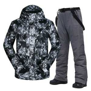New Winter Men Ski <b>Suit</b> Skiing Jacket Snowboarding Pants Sets <b>Snow</b> Wear Waterproof Breathable Quick Dry 100% Polyester Outdoor - Product Image 1
