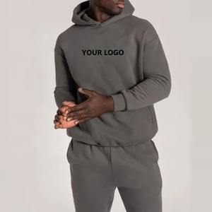 Fast Stock Fashion Men's 100% Cotton <b>Fleece</b> Pullover Hoodie Embroidered and Plain Dyed Zipper <b>Sweatshirt</b> for Winter - Product Image 3