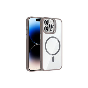 เน็ตซี่ แอนตี้-ฟิงเกอร์พริ้นท์สำหรับเคสไอโฟน 14 โปรแม็กซ์สำหรับแม็กเซฟ คอมแพติเบิล คิกสแตนด์ตัวป้องกันเลนส์กล้อง พีซี สีเทา - Product Image 1