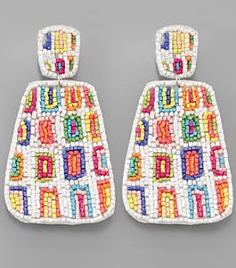 Lightweight Festival Earrings with <b>Thread</b> and <b>Beads</b> - Product Image 3