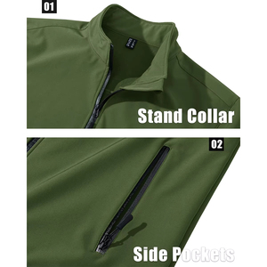 Custom Logo Waterproof <b>Zip</b> <b>up</b> <b>Jacket</b> Custom Windbreaker <b>Jacket</b> Winter Gym <b>Jacket</b> for Men Winter 2024 - Product Image 4