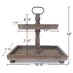 Eco Friendly 2 <b>Tier</b> <b>Cake</b> <b>Stand</b> and Plated Tabletop Pastry Display Wedding and Party Events <b>Cake</b> Server Ware Organizer For Sale - Product Image 2