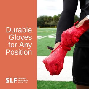 Gants de football américain en silicone antidérapants et durables pour toutes les positions, gants de sport pour receveur - Product Image 6