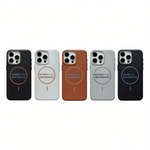 Funda Protectora Ligera Magnética con Relieve Liso y Textura de Lichi para Redmi Note 14 Pro Plus - Product Image 1