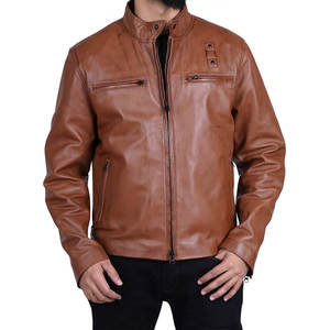 Dernière conception de veste en cuir décontracté pour hommes avec capuche manches complètes et logo personnalisé imprimé à bas prix - Product Image 3