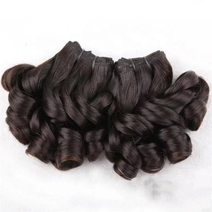 Extensions de cheveux Fumi 100% naturelles, bouclées en forme de fleur, double trame, cheveux vierges vietnamiens non traités, trame Genius - Product Image 1