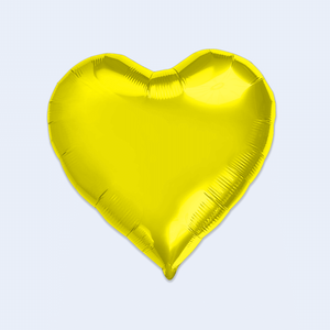 Palloncini in Foil a Forma di Cuore Dorati per Feste, 18 Pollici, Confezione da 12 Pezzi - Product Image 1