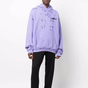 เสื้อฮู้ดดี้ผู้ชายทรงปกติ ดีไซน์โดดเด่น ผ้าฝ้าย 100% สไตล์วินเทจ คุณภาพสูง สำหรับฤดูหนาว เสื้อผ้าแนวสตรีท ขายส่ง - Product Image 2