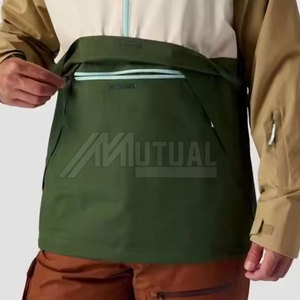 Veste de neige de haute qualité pour hommes conception personnalisée imperméable et respirante avec fermeture à glissière à col coupe-vent à capuche - Product Image 4