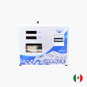 MV-101 BW Changeur de billets et de pièces à chargement arrière blanc, capacité 3000 quarts, pour montage mural ou sur table - Product Image 1