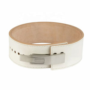 Ceinture de levage de puissance en cuir pleine fleur en cuir de vachette robuste de 13MM Logo personnalisé boucle à levier réglable approvisionnement en vrac - Product Image 4